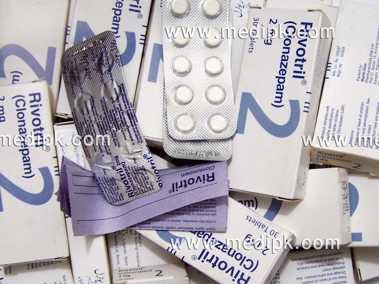 Rivotril (Clonazepam) 2mg 10 Tablets / Strip